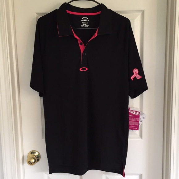 Oakley | Shirts | Black And Pink Golf 